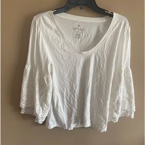 American Eagle detail sleeve shirt